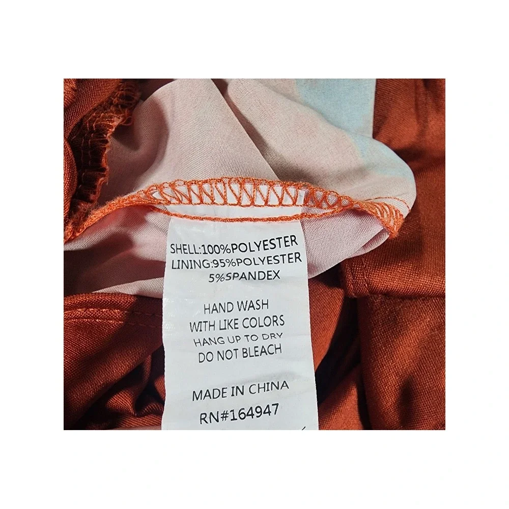 Rowdy Crowd Clothing Running Short Women XL Southwest Aztec Orange Track Western